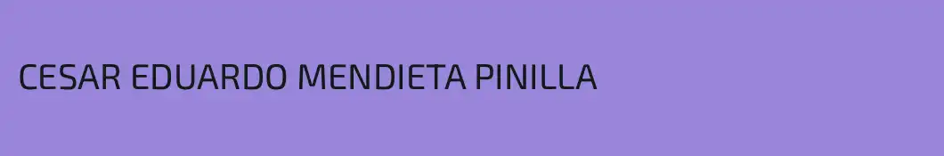 CESAR EDUARDO MENDIETA PINILLA